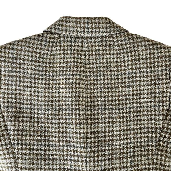 J. Crew Collection Irish Wool Houndstooth Moore Blazer Green Gray Tweed 2 - Picture 14 of 16
